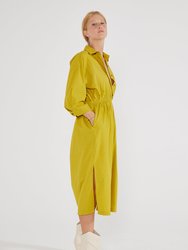 Tina Shirt Dress - Antique Moss
