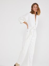 Zeta Carpenter Jumpsuit - Vintage White
