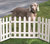 Folding White Picket Pet Gate