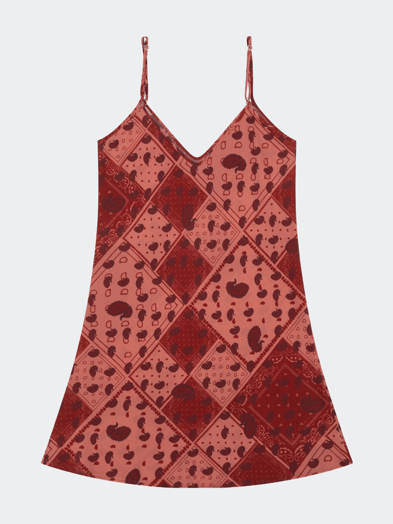 Paisley Mini Slip Dress