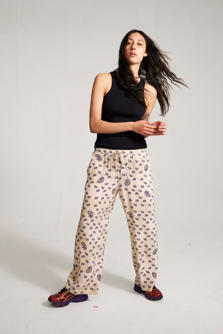 Paisley Pyjama Pants - Pearl Paisley