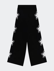 Stars Knit Wide Track Pant