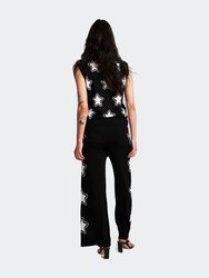 Stars Knit Wide Track Pant