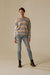 Striped Boxy Knit - Blue/ Cream - Blue/ Cream