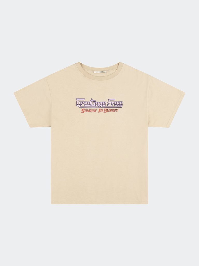 Sunrise To Sunset Band T-Shirt - Ash Wood