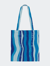 Wavy Silk Tote - Blue Multi