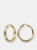 Basic 18KT Gold Plated Hoops - Yellow Gold