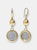 Coin Drop Earrings - Yellow Gold