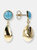 Drop Earrings With Turquoise Gemstone