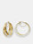 Hammered Multi Hoop Earrings - Yellow Gold