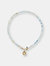 Pearl And Stone Light Necklace - Multi Aqua Qtz/ White Pearl - Multi Aqua Qtz/ White Pearl