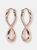 Rose Gold Plated Infinity Earrings - Golden Rose