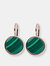 Stone Disc Earrings