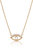 All Knowing Eye Crystal And 18k Gold Plated Necklace - Crystals