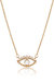All Knowing Eye Crystal And 18k Gold Plated Necklace - Crystals