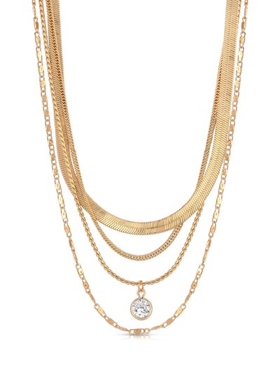 Ettika All The Chains 18k Gold Plated Layered Necklace product
