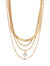 All The Chains 18k Gold Plated Layered Necklace - Gold