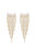 Angel Fringe 18k Gold Plated Crystal Earrings - Gold