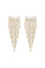 Angel Fringe 18k Gold Plated Crystal Earrings - Gold