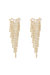 Angel Fringe 18k Gold Plated Crystal Earrings