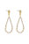 Angels City Drop Crystal 18k Gold Plated Earrings