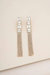 Art Deco Crystal Chain Earrings