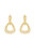 Baby Double Dangle Hoop 18k Gold Plated Earrings - Gold