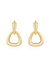 Baby Double Dangle Hoop 18k Gold Plated Earrings - Gold