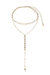 Bali Dreams 18k Gold Plated Necklace In Black