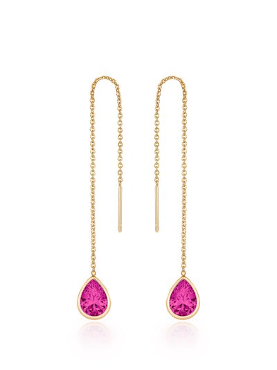 Ettika Barely There Chain And Crystal Dangle Earrings product