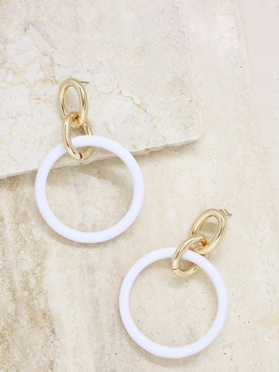 Ettika Be True 18k Gold Plated Earrings In Clear product