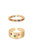 Be Your Own Magic Rainbow Crystal 18k Gold Plated Ring Set - Gold