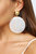 Beach Queen Large White Shell & 18k Gold Plated Earrings