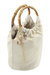 Beige Bucket Bag With Starfish & Shell Tassel