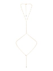 Blissful Crystal Body Chain - Gold