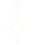 Blissful Crystal Body Chain - Gold