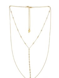 Blissful Crystal Body Chain - Gold