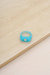 Blue Raspberry Resin Ring with Crystal Accent - Blue
