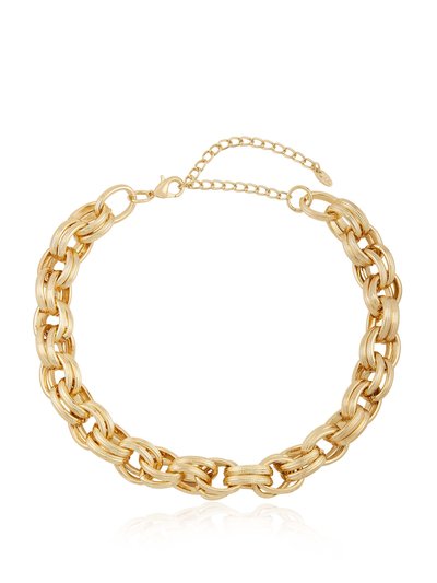 Ettika Bold & Chunky 18k Gold Plated Chain Link Necklace product