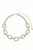 Bold Crystal Links Collar Necklace - Clear Crystals