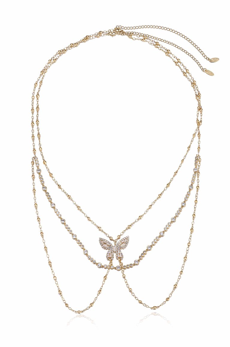 Butterfly Beauty Body Chain - Gold