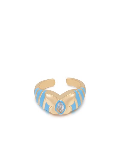 Ettika Butterfly Blues 18k Gold Plated Ring product