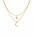 Celestial Moon And Star 18k Gold Plated Layered Necklace - Gold