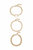 Chain Game 18k Gold Plated Bracelet Set of 3 - Gold