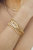 Chain Game 18k Gold Plated Bracelet Set of 3