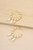 Chunky 18K Gold Plated Hoops With Freshwater Pearl Charms - Gold