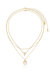 Circles Of Crystal Dainty Layered 18k Gold Plated Necklace Set