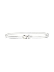 Clear Flat Belt With Crystal - Silver