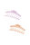 Clear Minds Hair Claw Set - Light Purple/Light Pink Acrylic