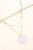 Cloud Nine Resin Pendant & Gold Chain Layered Necklace - Gold